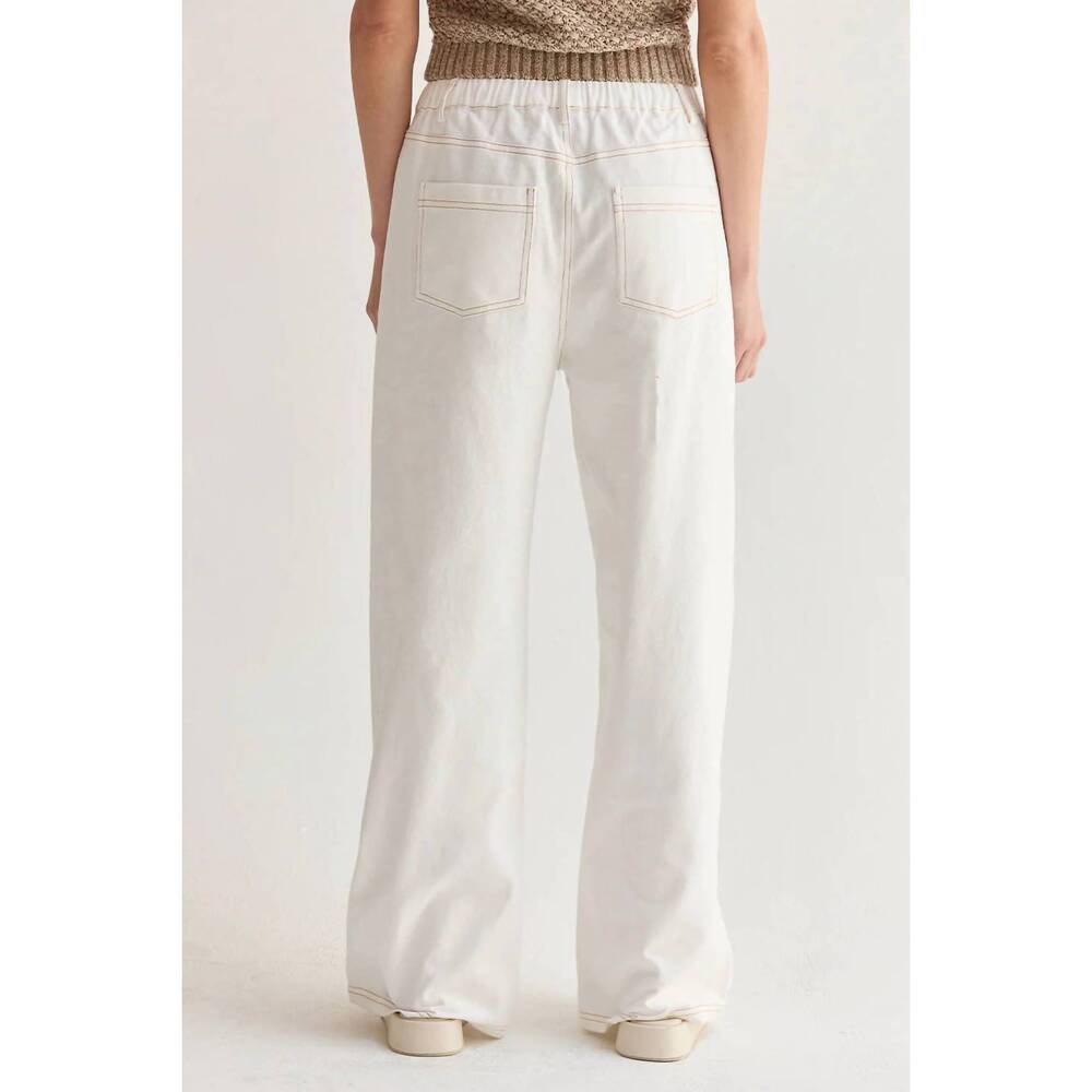 NEW CRESCENT rena wide leg pants in white - Picture 2 of 2
